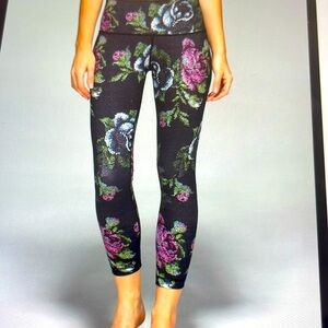 Lululemon Size 4 High Times Pants. garden party floral print.